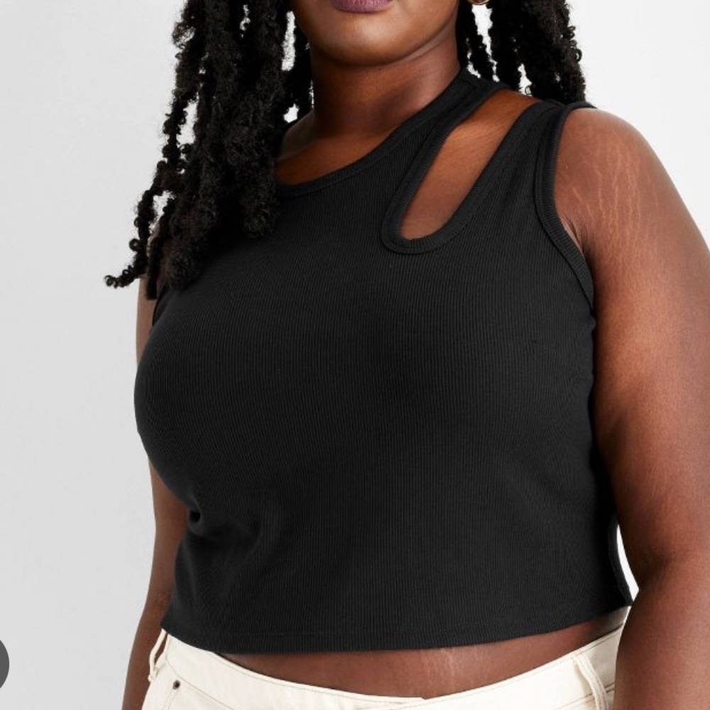 Future collective ribbed cropped tank